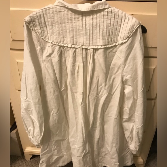 NWT Free People Cherry Buttondown Ruffled Mini Dress - Picture 6 of 6